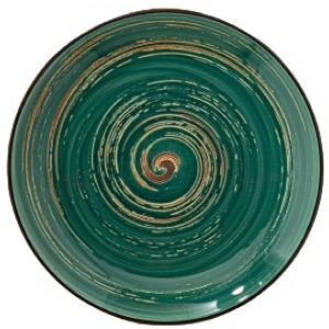 Тарілка десертна Wilmax Spiral Green 18 см (WL-669511 / A)