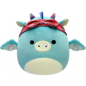 М'яка іграшка герой SQUISHMALLOWS ДРАКОН У БАНДАНІ (19 cm) (SQCR04125)
