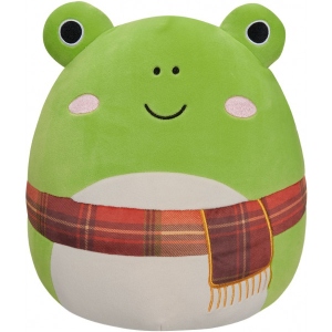 М'яка іграшка герой SQUISHMALLOWS ЖАБКА ВЕНДІ У ШАРФІ (30 cm) (SQCR04157)
