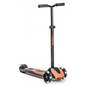 Триколісний самокат Scoot&Ride Highwaykick-5 з колесами що світяться Персик (SR-190117-PEACH)