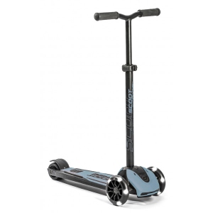 Триколісний самокат Scoot&Ride Highwaykick-5 з колесами що світяться Сталевий (SR-190117-STEEL) в Україні