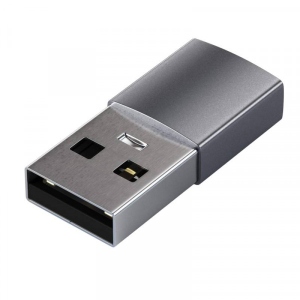 Перехідник Satechi Aluminum Type-A to Type-C Adapter Space Gray (ST-TAUCM)
