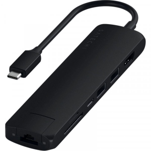 Док-станція Satechi Aluminum Type-C Slim Multi-Port with Ethernet Adapter Black (ST-UCSMA3K) ціни