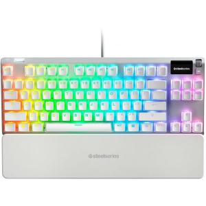 Клавіатура дротова ігрова SteelSeries Apex 7 TKL Red Switch, Ghost (64656)