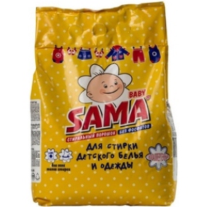 Пральний порошок SAMA Baby для прання дитячої білизни та одягу 2.4 кг (4820020265090)