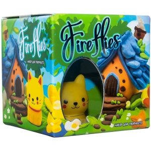 Маса для ліплення Strateg Fireflies - котик укр (30411)