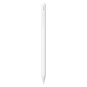 Стилус Baseus Smooth Writing with LED Indicators + Active tip + Cable Type-C 3A White (SXBC000202)