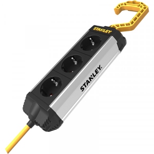 Мережевий фільтр Stanley 3 роз. 5 м, 3x1.5мм2, IP20 (SXECCD2NAFE)