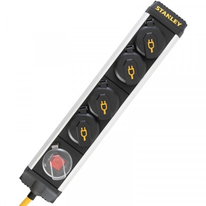 Мережевий фільтр Stanley 4 троянд. 2 м, 3x1.5мм2, IP44 (SXECCD2LADE)