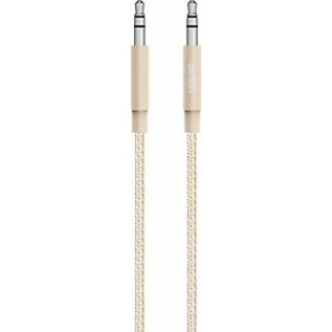 Кабель 3.5 мм -3.5 мм Belkin jack 3.5mm - jack 3.5mm Premium 1.2m Gold (AV10164BT04-GLD)