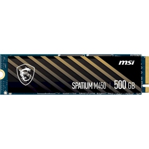 SSD-накопичувач внутрішній MSI Spatium M450 500GB M.2 2280 PCIe 4.0 x4 NVMe 3D NAND TLC (S78-440K190-P83)