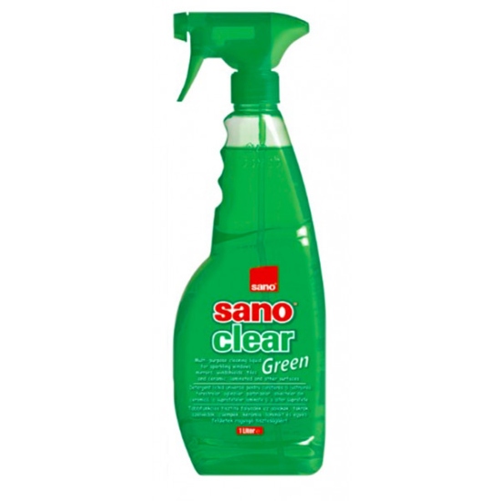 Засіб для чищення скла Sano Clear Green 1л (7290102990603)