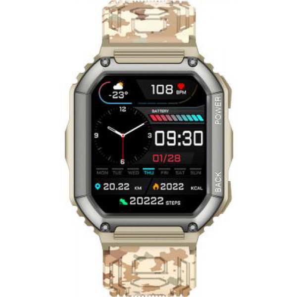Смарт-годинник Gelius Pro GP-SW007 Tactical Navy Bluetooth call (IP68) Military