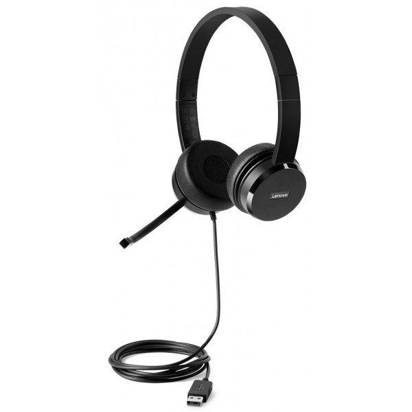 Гарнітура дротова Lenovo Stereo USB Headset (4XD0X88524)