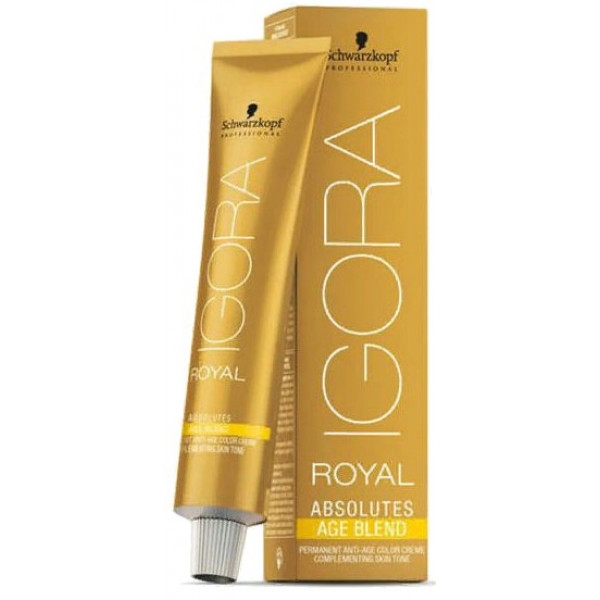 Фарба для волосся Schwarzkopf Prof. 7-450 Середньо-русий бежевий золотистий Igora Royal Absolutes NEW 60 мл  (4045787632446)