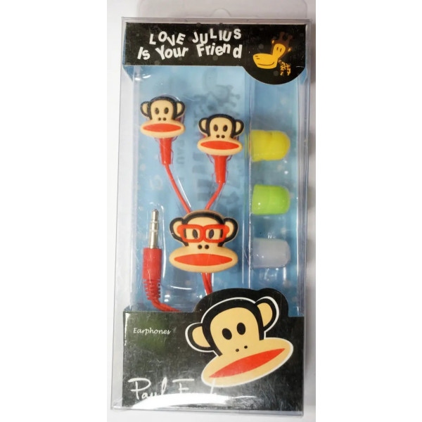 Навушники вкладиші дротові Optima Paul Frank (OPT-HF-PF)