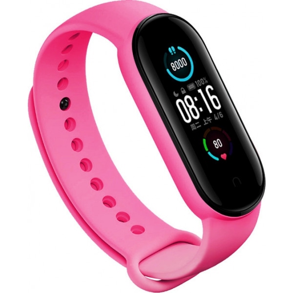 Ремінець для фітнес-браслету BeCover for Xiaomi Mi Smart Band 5 Hot Pink (705556)
