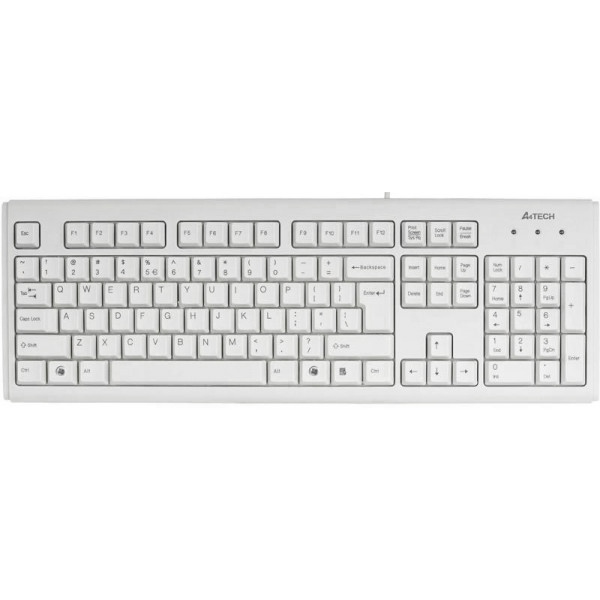 Клавіатура дротова A4tech KM-720 white USB