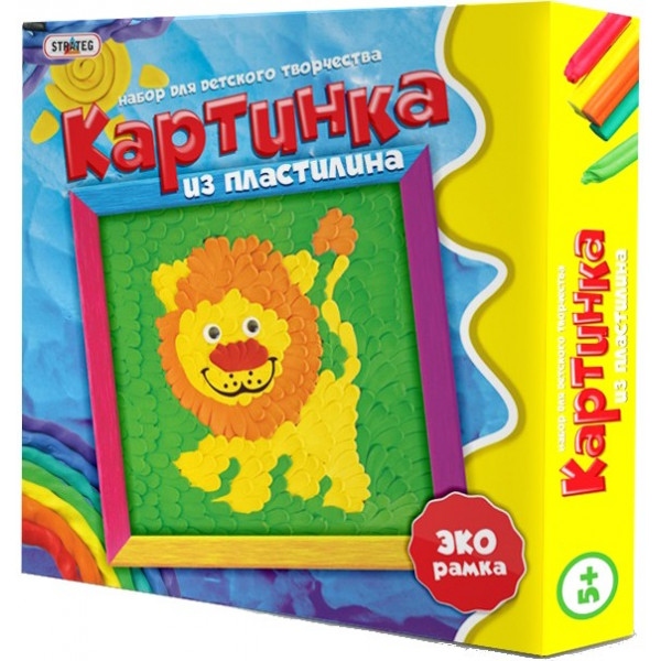 Набір для малювання пластиліном Strateg Лев (40012)