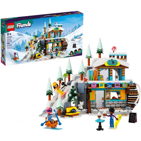 Конструктор LEGO Friends Святкова гірськолижна траса й кафе (41756)