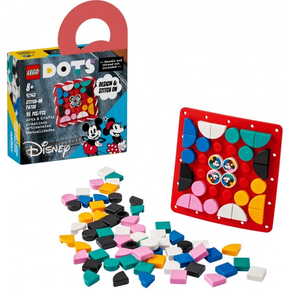 Конструктор LEGO DOTS Нашивка Міккі Маус та Мінні Маус (41963)
