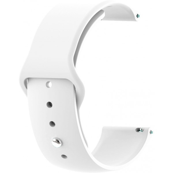 Ремінець для смарт-годинника BeCover for Xiaomi Amazfit Bip/Bip Lite/Bip S Lite/GTR 42mm/GTS/TicWatch S2/TicWatch E White (706197)
