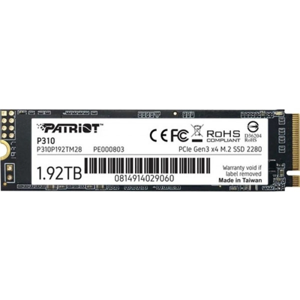 SSD-накопичувач внутрішній Patriot M.2 2280 1.92TB/P310 P310P192TM28 (P310P192TM28)