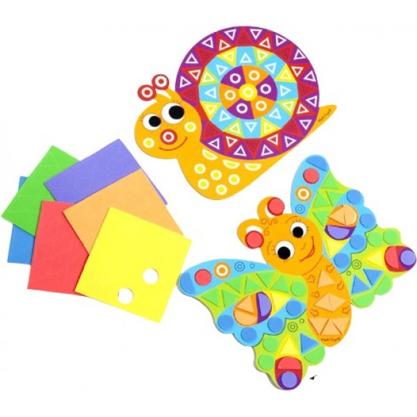 Стікерна мозаїка Vladi Toys м'яка "Равлик" (укр) (VT4511-01)