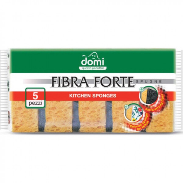 Набір губок поролонових для миття посуду DOMI 5 шт