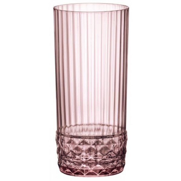 Набір склянок Bormioli Rocco America'20s Cooler Lilac Rose 6x490 мл (122155BB9121990)