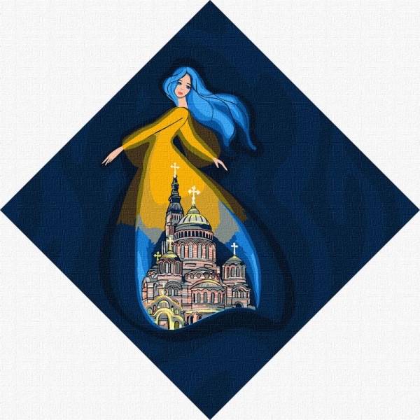 Картина за номерами Идейка "Берегиня Харкова" 30х30см (KHO4914)