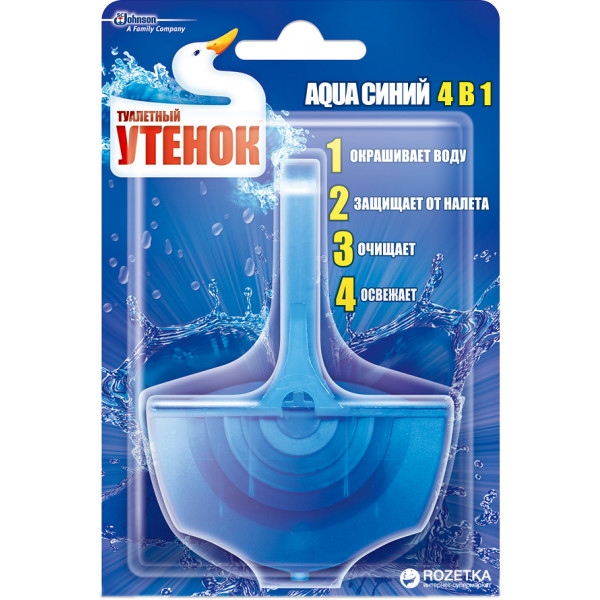 Туалетний блок SC Johnson Aqua 4 в 1 Синій (5000204739060)
