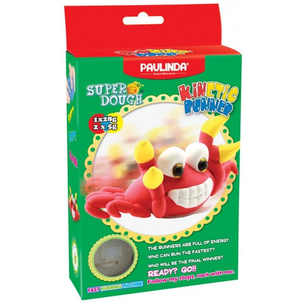 Маса для ліплення Paulinda Super Dough Running Race Краб з заводним механізмом (PL-081183-2)