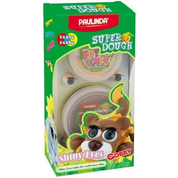 Маса для ліплення Paulinda Super Dough Shiny Eyes Cobby Лев з глянцевими очима (PL-081377-3)