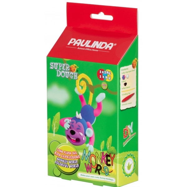 Маса для ліплення Paulinda Super Dough Monkey World Мавпа (PL-081537-2)