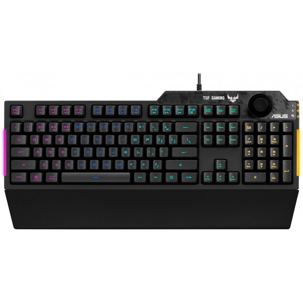 Клавіатура дротова ігрова Asus TUF Gaming K1 USB Black Ru