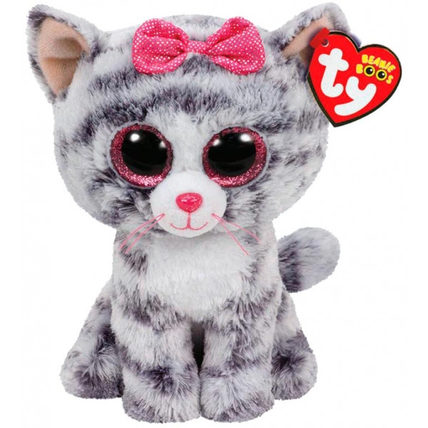 М'яка іграшка глазастик TY Beanie Boo's Кошеня "Kiki" 25 см (37075)