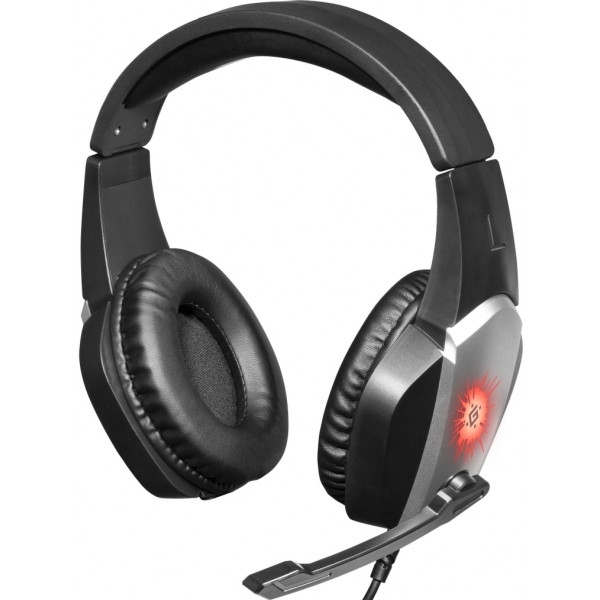 Гарнітура дротова ігрова Defender X-Skull Black/Gray 2.1 м (64585)