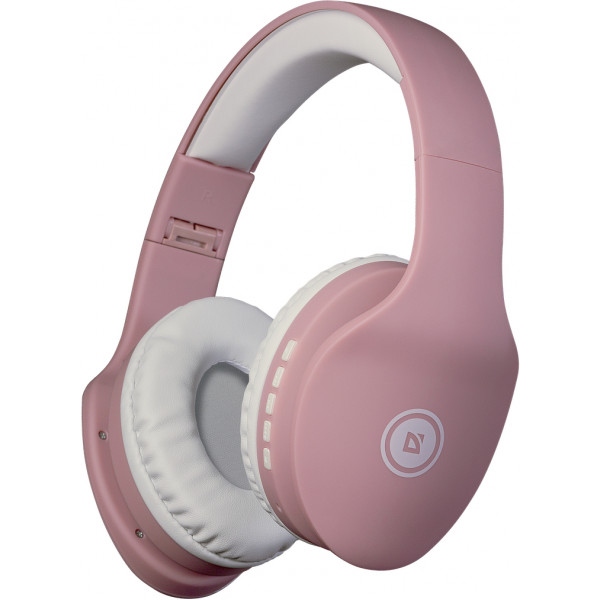 Навушники повнорозмірні бездротові Defender FreeMotion B525 Bluetooth White-Pink (63528)