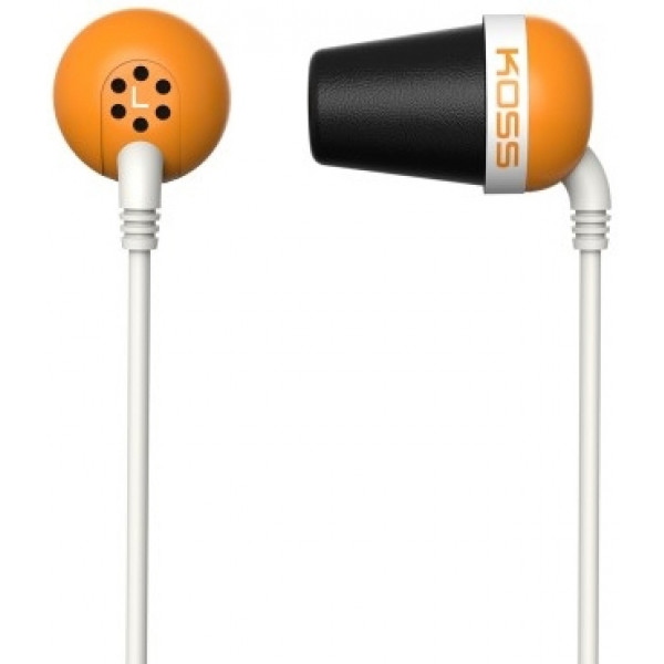 Навушники вкладиші дротові Koss The Plug Noise Isolating Orange