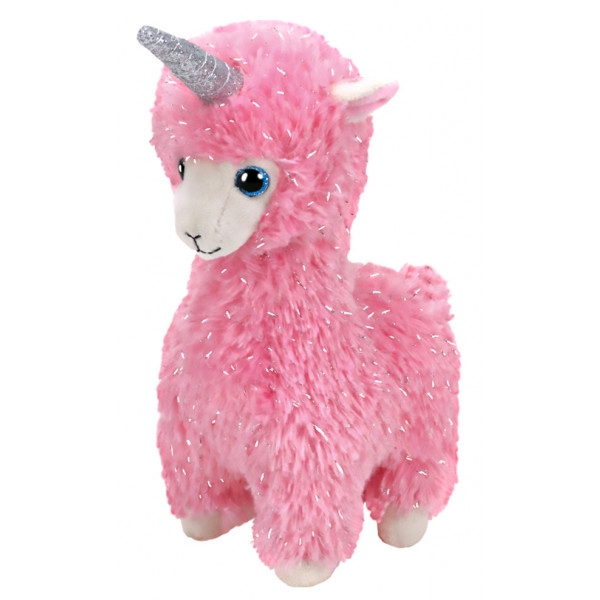 М'яка іграшка глазастик TY Beanie Babies Рожева лама "Lana" 15 см (36282)