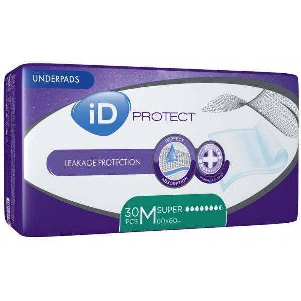Одноразова пелюшка ID Proteсt Super 60 x 60 см 30 шт. (5411416047902)