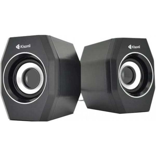 Комп'ютерна акустика звичайна 2.0 Kisonli A-101S/23402 Black