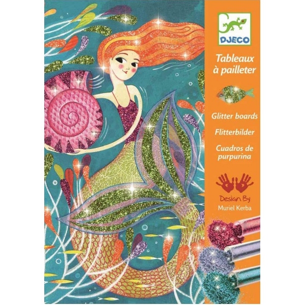 Набір для малювання блискітками Djeco Сяючі Русалки (DJ09507)