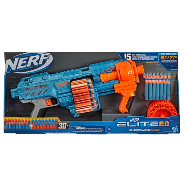 Бластер багатозарядний Hasbro Nerf Elite 2.0 Шоквейв (E9527)