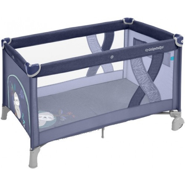 Ліжечко дитяче прямокутне Baby Design Simple 03 Blue