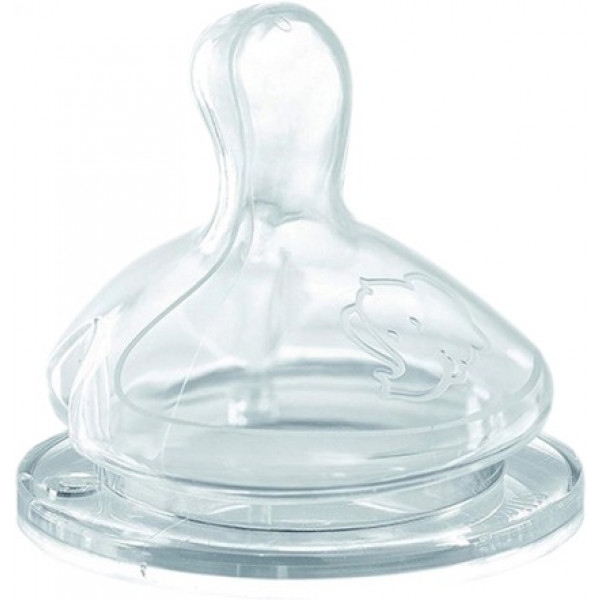 Великий потік соска дитяча силіконова Bebe Confort Emotion Physio з широкою основою 2 шт. розмір M