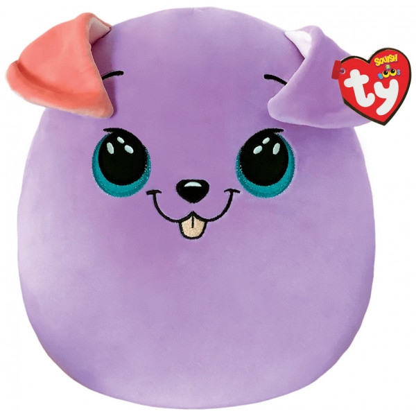М'яка іграшка подушка TY SQUISH-A-BOOS Фіолетовий пес "BITSY" 20 см (39225)