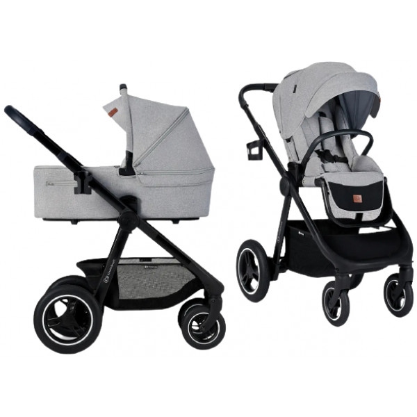 Коляска універсальна 2 в 1 Kinderkraft Everyday Light Gray (KSEVER00LGR2000)