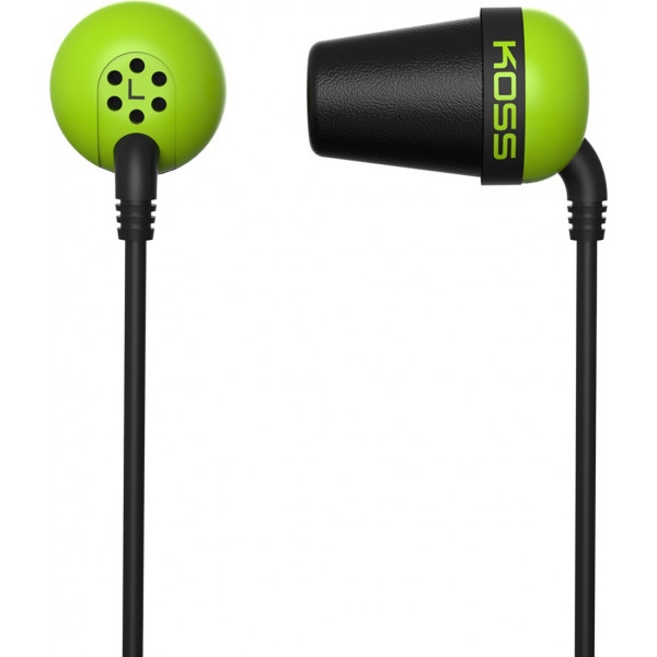 Навушники вкладиші дротові Koss The Plug Noise Isolating Green